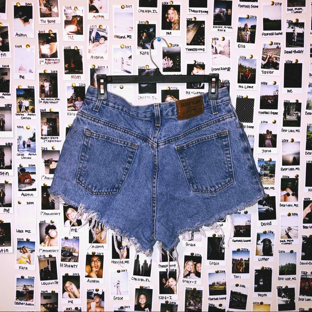 Vintage jean shorts 8